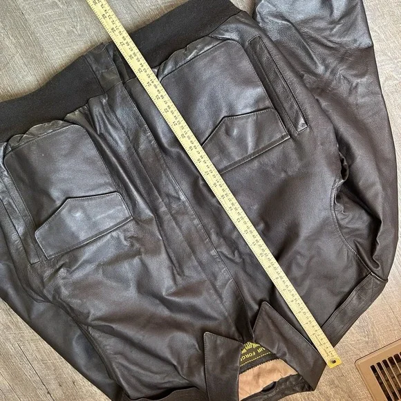 NEW Air Force Landing Leather A2 Bomber Jacket Men Vintage Military USA Size XL